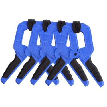 Imagem de Fenteer Conjunto de 4 Grampos de Mola para Marcenaria, Grampos Portáteis e Resistentes para Fixação de Fundos Fotográficos e Suportes em Oficina, 11.5 Cm X 10 Cm