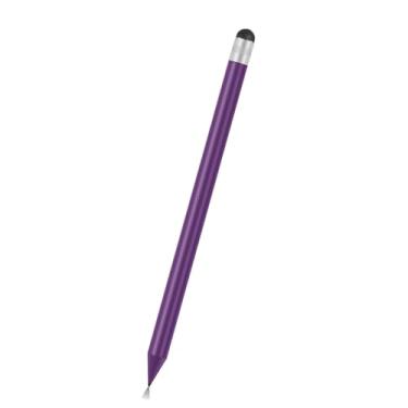 Imagem de Luqeeg Caneta Stylus Com Tela de Toque Capacitiva para Caneta de Toque de Cabeça de Borracha de Alta Sensibilidade para Celulares Tablets Preto (Roxo)