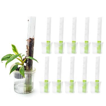 Imagem de THICCLY 10x GrowLid pequeno - Sistema de mastro de musgo hidropônico Kratky para Monstera, filodendro e antúrios (transparente)