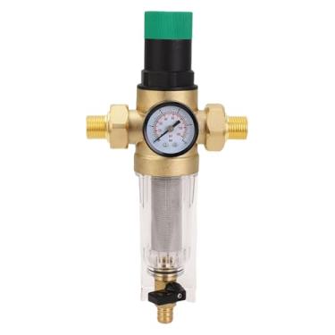 Imagem de FTVOGUE Regulador de Pressão de água 1 Polegada DN25 Latão Com Medidor de Pressão de Filtro de Retrolavagem Ajustável para Casa