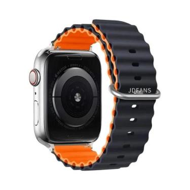 Imagem de Pulseira De Silicone Ocean Band Para Apple Watch Ultra Série 10 9 8 7 