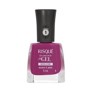 Imagem de Esmalte Risqué Diamond Gel Nova Cor Macaron de Amora - RISQUE