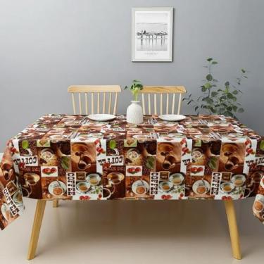 Imagem de Toalha de mesa retangular 6 lugares plástica térmica estampada - UZOO