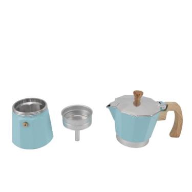 Imagem de Generic Pote Moka, Alumínio Preserva Sabores café Moka Pot para Camping (Azul)