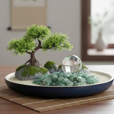 Imagem de Pedra de cristal - decoração de pedras de aquário, cascalho de peixe, lascas de pedra rolada para enchimento de vaso de paisagem, artesanato DIY, plantas de interior