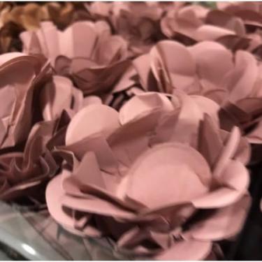 Imagem de Forminhas para Doces Finos - Kit 40/120 Formas Flor Decorativas | Ideal para Casamentos, Festas e Cupcakes (Style - Rosa Antigo,120)