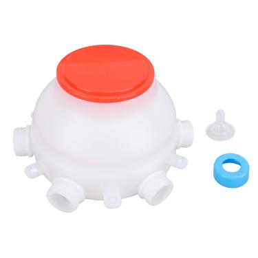 Imagem de Acouto Balde Alimentador de Cordeiro Com 6 Bicos - Mamadeira Alimentadora de Leitões de 2,5L Gado Jovem - Conveniente Jarro de Leite de Cordeiro e Mamadeira Alimentação Eficiente de, Leitões e Vacas