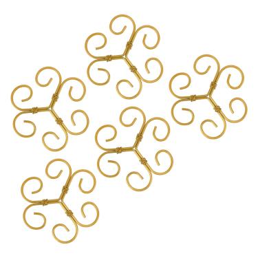 Imagem de KUIDAMOS 5 Pçs Monstera Planta Suporte Ganchos Forte Suporte de Haste de Ferro para Plantas de Escalada, Ideal para de de Jardim, 4.1in X 4.1in