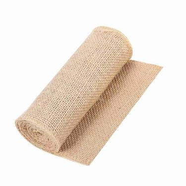 Imagem de GLOGLOW Corredor de Mesa de Serapilheira Natural, Material de Juta Vintage, Decoração Rústica para Casamentos e Festas 10x200cm (15cm*5m)