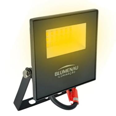 Imagem de Refletor Led Holofote 20w Luz Quente Amarela Ip66 3000k