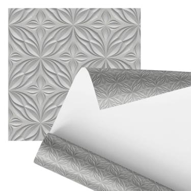 Imagem de papel de parede 3D Decorativo para Parede Branco, 80 cm