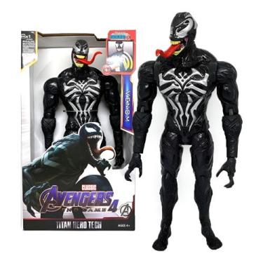 Imagem de Boneco Venom Marvel Spiderman Titan Hero Series 30 Cm Hasbro Film do V