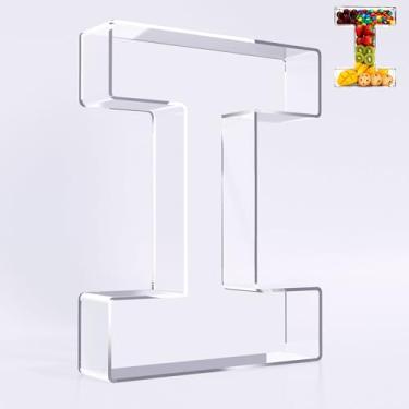 Imagem de Ledido Caixa de tabuleiro de charcutaria de acrílico de 25 cm, bandeja reutilizável e preenchível para bolo de doces, lanche de frutas, bandeja de charcutaria de acrílico fácil de limpar para