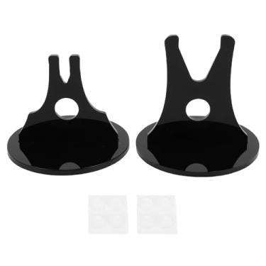 Imagem de SPYMINNPOO Suporte de Espada, Suporte de Exibição de Mesa Acrílico de Espada Curta e Longa Com Almofadas Antiderrapantes para Cozinha, Sala de Estar, Quarto (Preto)