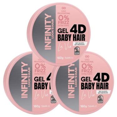 Imagem de Kit 3 Gel Extra Forte Baby Hair La Vie 160g - Infinity
