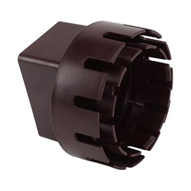 Imagem de Generic Adaptador de Downpipe, Conversor de Downspout Fácil de Conectar Peça de Reposição de Plástico Leve Sem Vazamento para Uso Doméstico (Marrom S 2x3 pol.)
