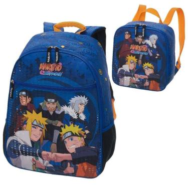 Imagem de Kit Mochila E Lancheira Escolar Infantil Naruto Leaf 978H