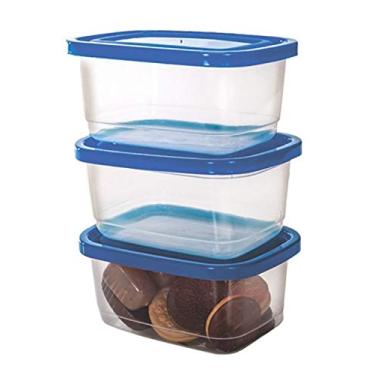 Imagem de Conjunto 3 Potes Retangulares 520ml