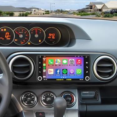 Imagem de Rádio automotivo Android 13 para Scion FR-S 2013-2016, tC 2005-2016, xB 2004-2015, xD 2008-2014, compatível com Carplay e Android Auto, Bluetooth e controle de voz, tela sensível ao toque IPS de 4 GB