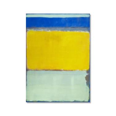 Imagem de Pôster de arte de parede vintage Mark Rothko arte moderna abstrata blocos de cores minimalistas impressão de pintura em tela sala de estar decoração de casa (SKU8,20.3x30.5 cm = (20x30cm), sem moldura