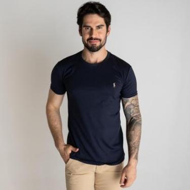 Imagem de Camiseta Ralph Lauren Pima Colored Azul Marinho-Masculino