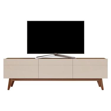 Imagem de Rack Bancada Classic 3 Gavetas 1.8 Off White Freijó Touch - Imcal