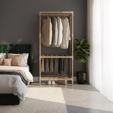 Imagem de Nabrise, Arara Decorativa com Cabideiro Calceiro em Madeira de Encaixe 2057