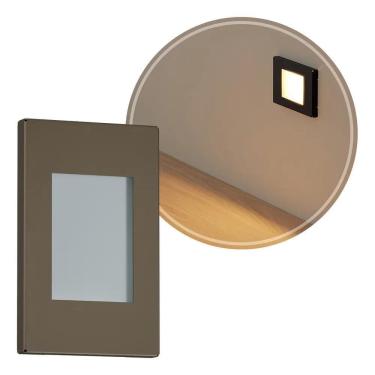 Imagem de 2X Luminária Balizador Para Embutir Parede Escada Para Lâmpa