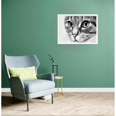 Imagem de Quadro Decorativo Gato Rascunho - 50X70Cm