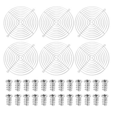 Imagem de PATIKIL Grade de dedo com ventilador de 170 mm, 6 peças de capa de proteção de grade de ventilação de metal com parafusos para oficina industrial, computador, geladeiras domésticas, ar condicionado
