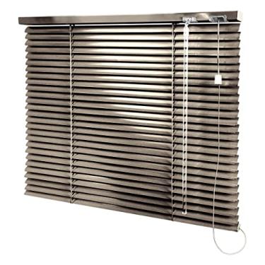 Imagem de Persiana Horizontal Ouro Envelhecido - 2,30m larg x 1,50m alt - Alumínio 25mm - Persianet