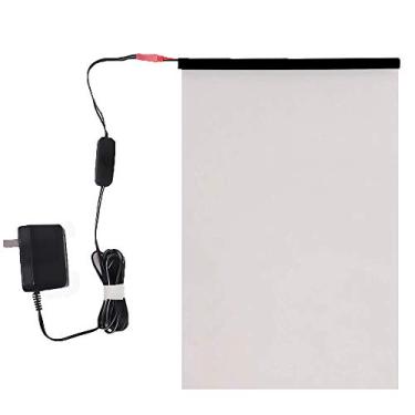 Imagem de PDLC Película inteligente comutável elétrica de vidro inteligente adesivo para janela de proteção de privacidade durante todo o dia, 15 cm x 30 cm