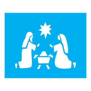 Imagem de Stencil Tamako Menino Jesus - 20X25Cm - Ref B627