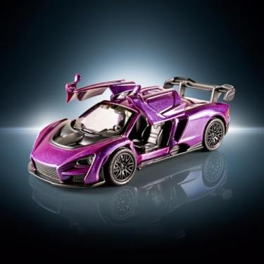 Imagem de Miniatura De Carro Esportivo Ferro Metal Coleção Corrida Gt(Mercedes Amarelo)