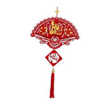 Imagem de predolo Enfeite tradicional de Ano Chinês 2026 com borlas, e criativo, para porta de entrada ou janela de casa de campo, Style a