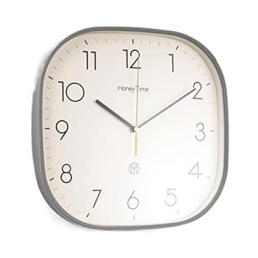 Imagem de U5GAAALPPQ9 Relógio de parede moderno sem perfurações simples relógio de parede moda sala de estar relógio de casa mudo relógio de quarto relógio decoração relógio (cor: 02) (4)