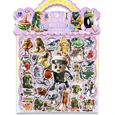 Imagem de Adesivo com tema animal de desenho animado, adesivos 3D Brainrot, Capuccino Assassino, 2 peças de adesivos autoadesivos para scrapbooking, cadernos, agendas, capas de telefone