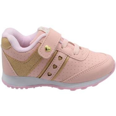 Imagem de Tênis Infantil Club Happy Jogging Menina, Rosa, 26