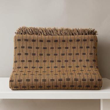 Imagem de Manta para sofá extragrande 3,00 x 1,80 metros Textura tijolo Algodão Decoração para quarto e sala de estar (Tijol.Caramelo com preto2,40x1)