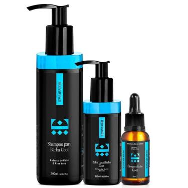 Imagem de Kit Barba Goot - Óleo + Balm + Shampoo Barba Embaixador 200Ml
