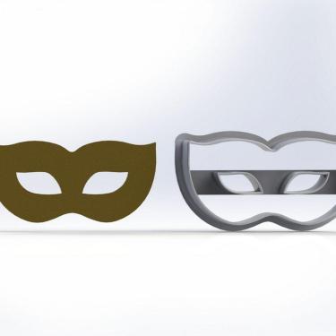 Imagem de Cortador Máscara Carnaval Mod 2 Tamanho 5Cm