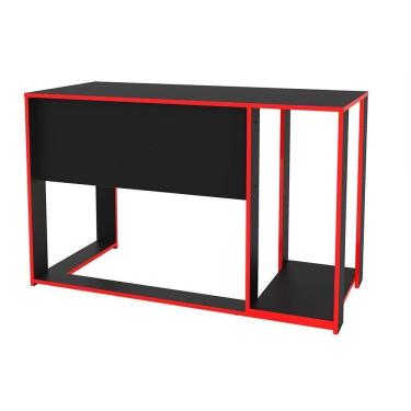 Imagem de Mesa Computador Gamer Singapura Preto/Vermelho - Politorno