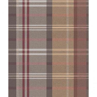 Imagem de Papel De Parede Botany House Xadrez Roxo 15568