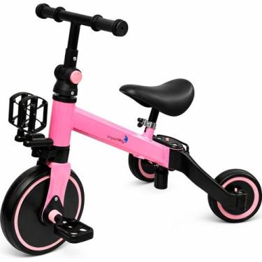 Imagem de Bicicleta Equilíbrio 3 Em 1 Balance Triciclo Rosa Rosa - Importway, Ro