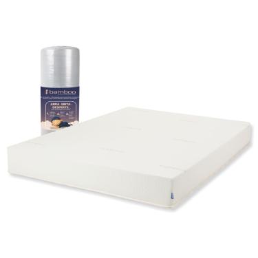 Imagem de Colchão Sonos Sense Bamboo Queen Ortopédico Espuma D45 158x198x19 a Vácuo