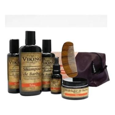 Imagem de Kit Completo Para Barba + Pente - Linha Terra - Viking - Viking.brand