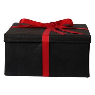 Imagem de Caixa De Presente Embalagem Preta Luxuosa Versátil 28X15X28 - Organibo