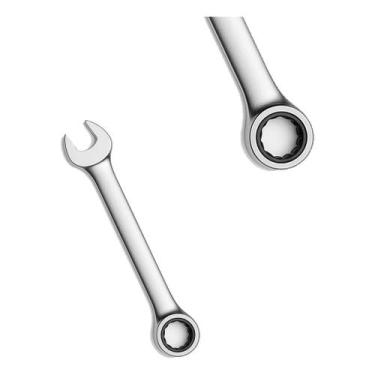 Imagem de Chave Combinada com Catraca Profissional em Aço Cromado para Uso Mecân