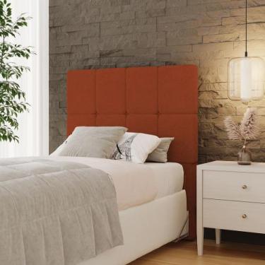 Imagem de Cabeceira Solteiro 100cm Linea Boucle Estofada Design Moderno para Qua