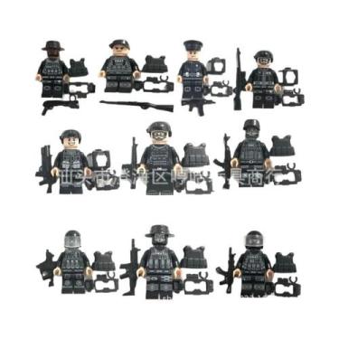 Imagem de Blocos De Montar Militares E Policiais Fantasma: Peças Pequenas Para C
